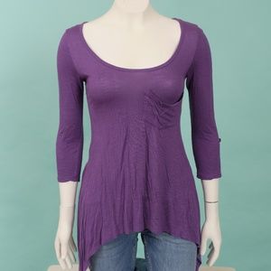 Happening In The Present H.I.P Purple Long Sleeve Top Small